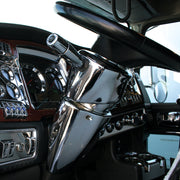 Chrome Plastic Mid-Steering Column Cover For Kenworth W900/T800 (2006-2024) & T660 (2008-2017)