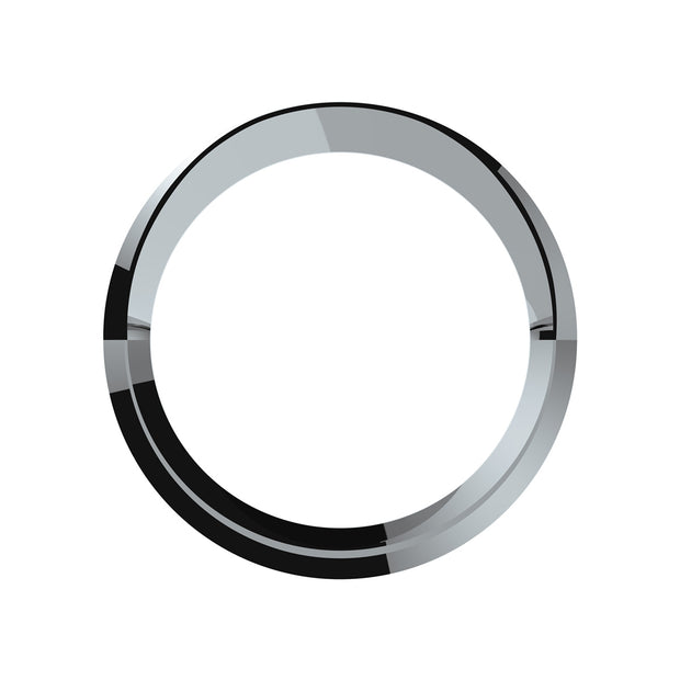 Chrome Plastic Speed/Tachometer Gauge Bezel With Visor For 2008-2017 Freightliner Cascadia
