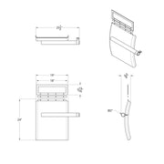 24" X 18" Stainless Super Single Quarter Fender Set (Pair)