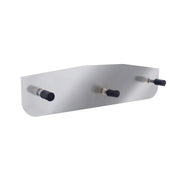 3" X 12" Chrome Standard Bottom Mud Flap Plate - Welded Stud