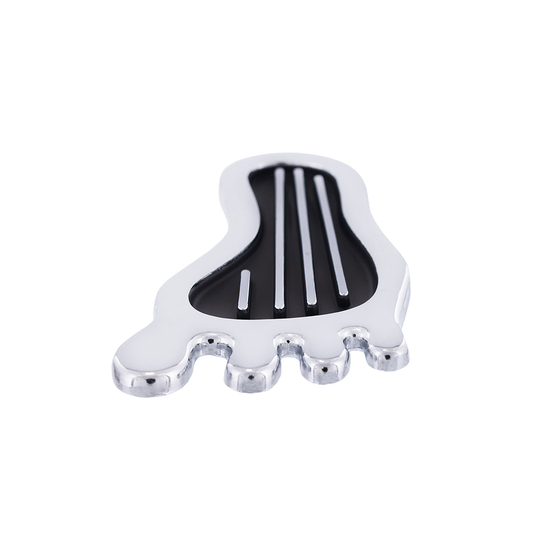 Chrome Barefoot Shape Dimmer Switch Cover