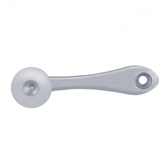 Chrome Die-Cast Window Crank With 16-Spline 7/16” OD Adapter - Indented