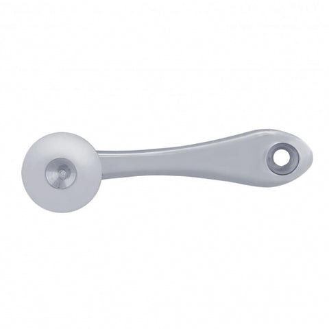 Chrome Die-Cast Window Crank With 16-Spline 7/16” OD Adapter - Indented