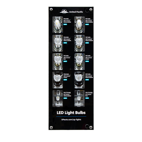 United Pacific LED Bulbs Display