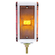 52 LED Double Stud Double Face Turn Signal Light (Passenger) - Amber & Red LED/Clear Lens