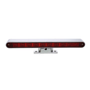 10 LED Split Function 3rd Brake Light With Chrome Swivel Pedestal Base - Red LED/Red Lens