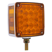 52 LED Single Stud Double Face Turn Signal Light (Passenger) - Amber & Red LED/Amber & Red Lens