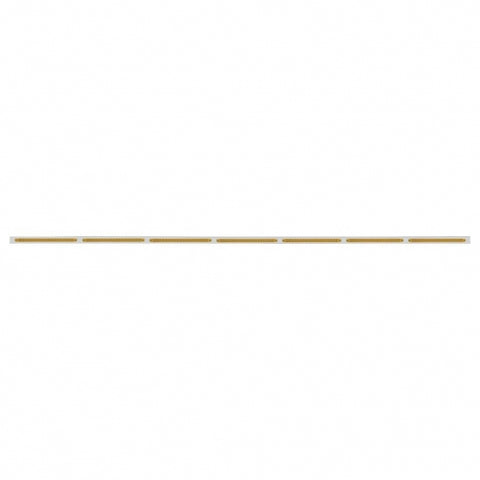 94" Stainless Steel Light Bracket With 7X 19 LED 12" Reflector Light Bars - Amber LED/Amber Lens