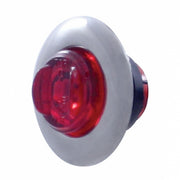 2 LED 3/4" Mini Light With Bezel (Clearance/Marker) - Red LED/Red Lens