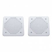 Chrome 5-5/8" Square Speaker Cover For Various Kenworth Models (Pair)