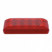 4 LED Reflector Rectangular Light (Clearance/Marker) - Red LED/Red Lens