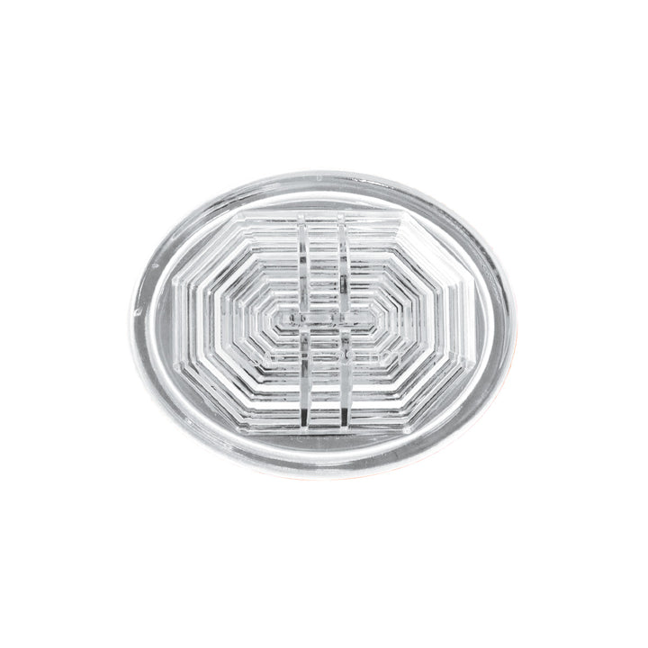 3 LED Oval Auxiliary Light-White LED/Clear Lens