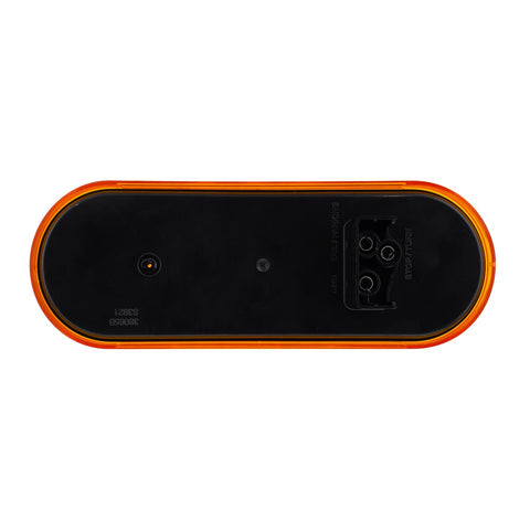 3 LED 6" Oval Light(Turn Signal)-Amber LED/Amber Lens