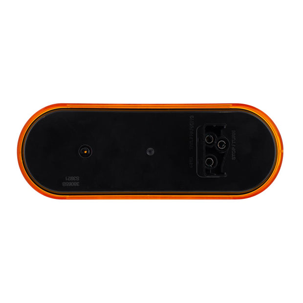 3 LED 6" Oval Light(Turn Signal)-Amber LED/Amber Lens