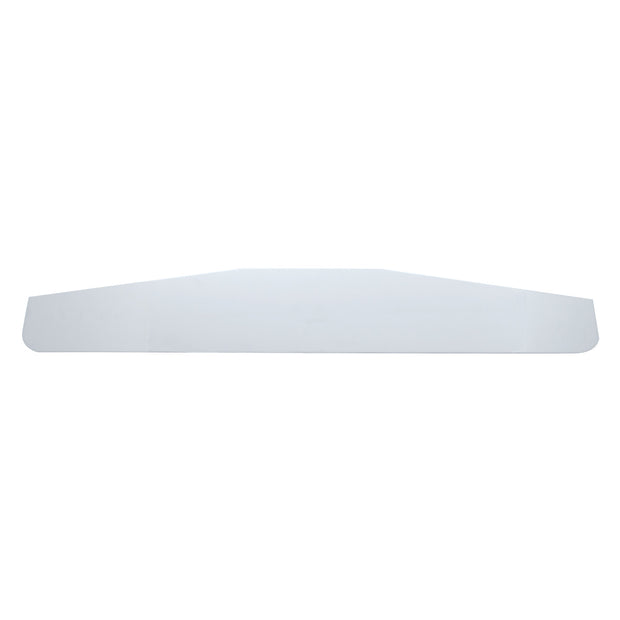 4" X 24" Chrome Standard Bottom Mud Flap Plate - Welded Stud