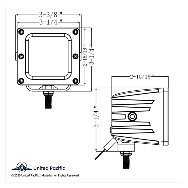 4 High Power LED Work Light - Flood Light