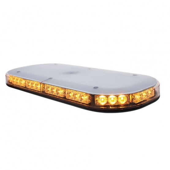 42 High Power LED Micro Warning Light Bar With Clear Lens - Magnet Mount