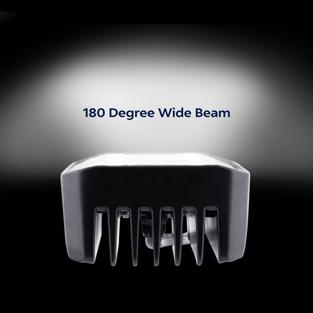 4 LED High Power 3" Square Work Light-Flood