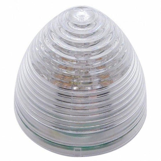 9 LED 2" Round Beehive Light (Clearance/Marker) - Amber LED/Clear Lens