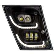 "Blackout" High Power LED Fog Light With LED DRL & Position Light For 2003-2017 Volvo VN/VNL - Passenger
