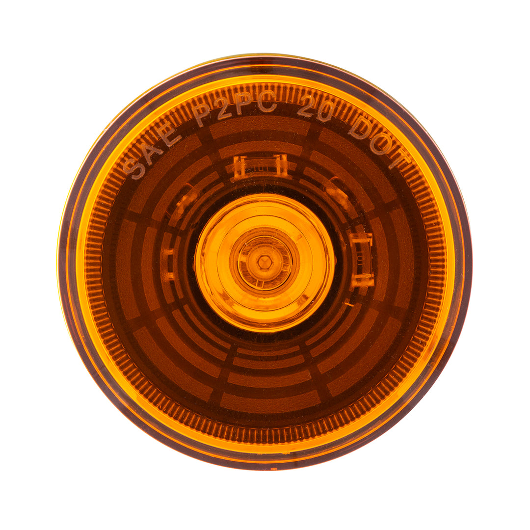4 LED 2-1/2" Round Abyss Light (Clearance/Marker) - Amber LED/Amber Lens