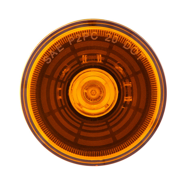 4 LED 2-1/2" Round Abyss Light (Clearance/Marker) - Amber LED/Amber Lens