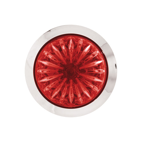 2 LED Dual Function 3/4" Mini Watermelon Light (Clearance/Marker) - Red LED/Red Lens
