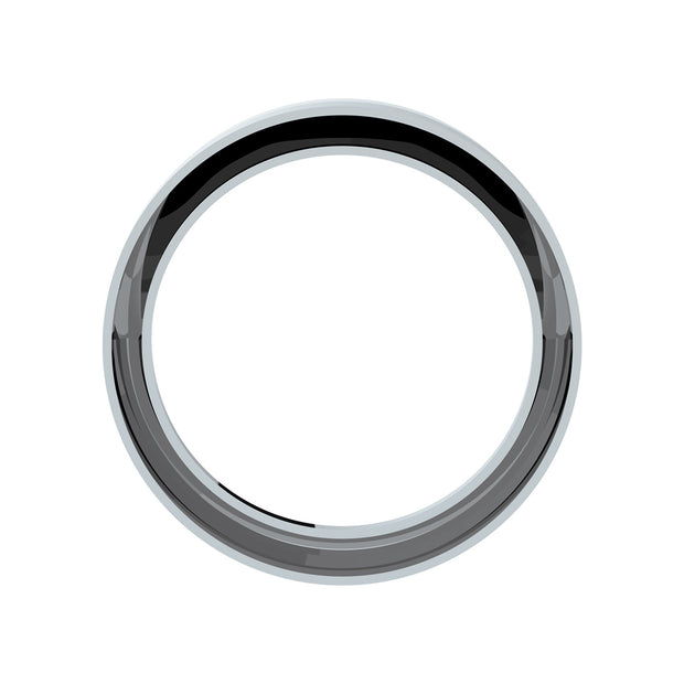 Chrome Plastic Speed/Tachometer Gauge Bezel With Visor For 2008-2017 Freightliner Cascadia