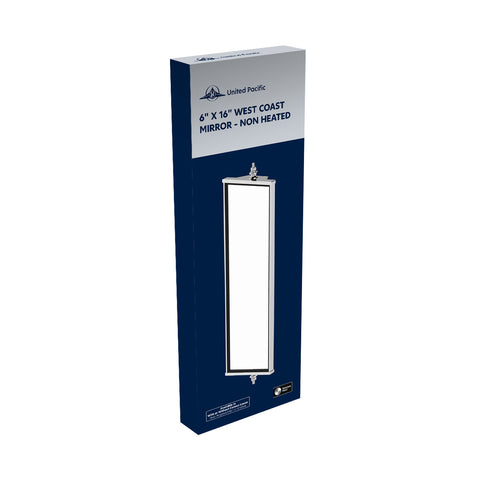 6" X 16" 430 Stainless Steel West Coast Mirror - Non Heated