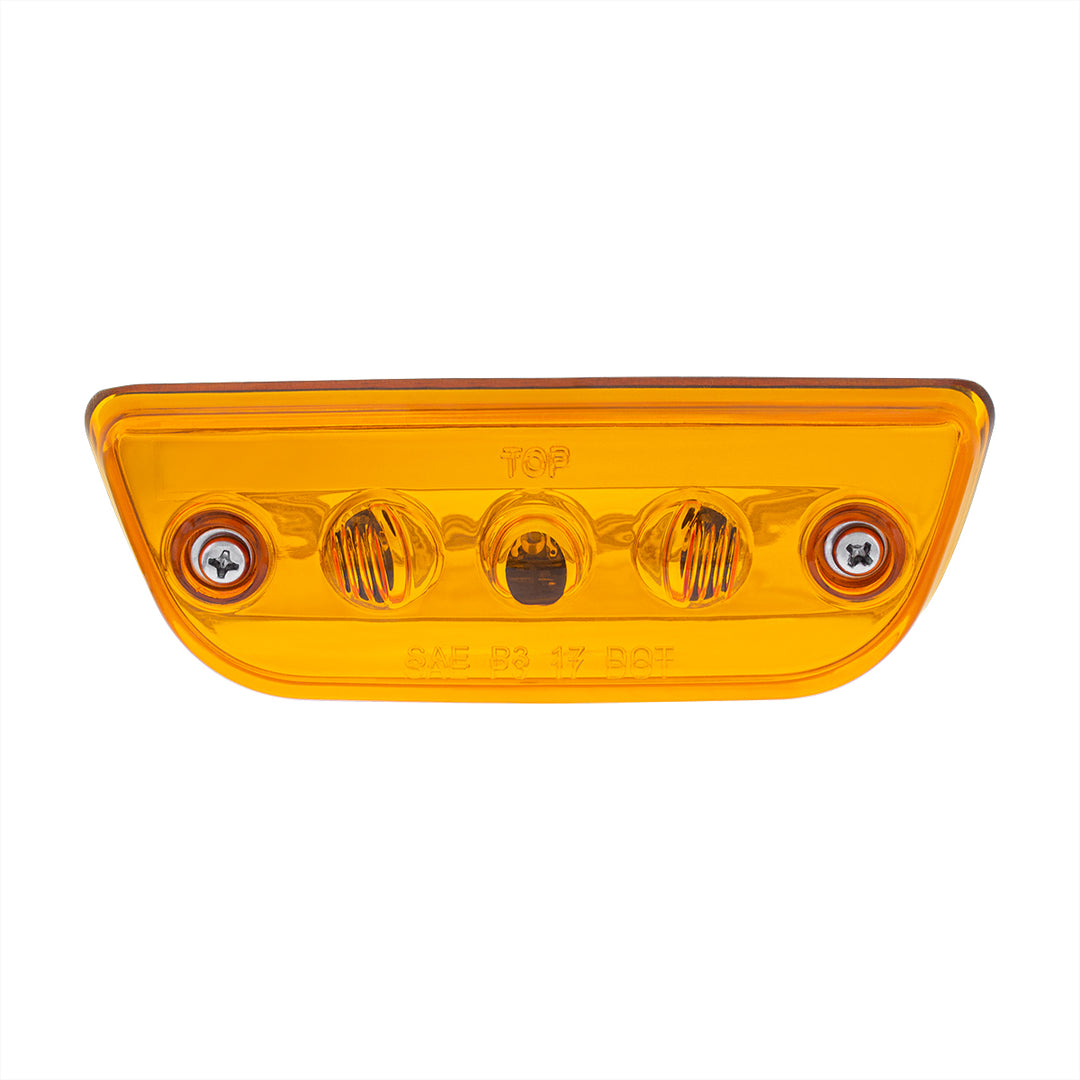 3 LED Cab Light For 2013-2021 Peterbilt 579 &amp; Kenworth T680/T770/T880 -Amber LED/Lens