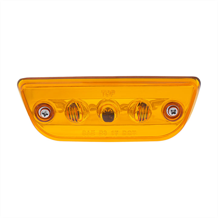 3 LED Cab Light For 2013-2021 Peterbilt 579 &amp; Kenworth T680/T770/T880 -Amber LED/Lens