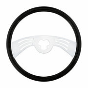 18" Carbon Black Steering Wheel - 2 Spoke