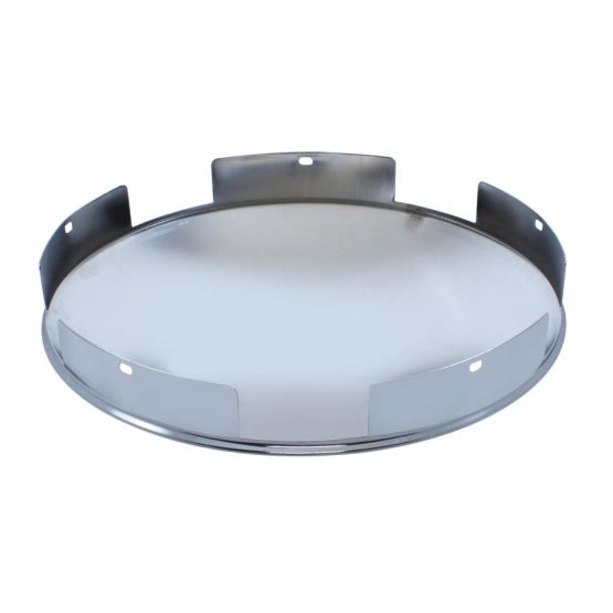 5 Even Notched Stainless Steel Dome Front Hubcap - 1" Lip