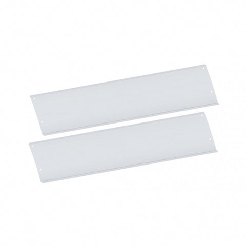 Polished Stainless Steel Lower Front Step Kick Plates For 2003-05 Volvo VN Series