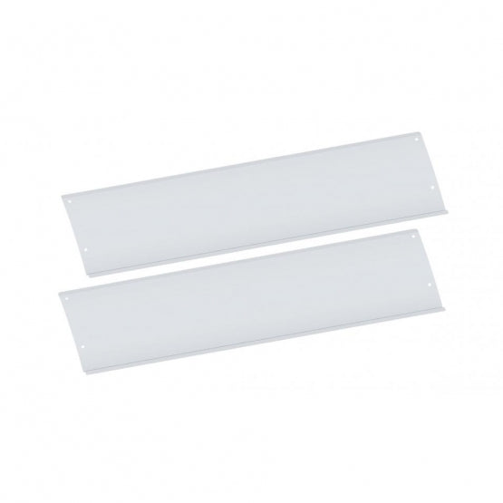 Polished Stainless Steel Lower Front Step Kick Plates For 2003-05 Volvo VN Series