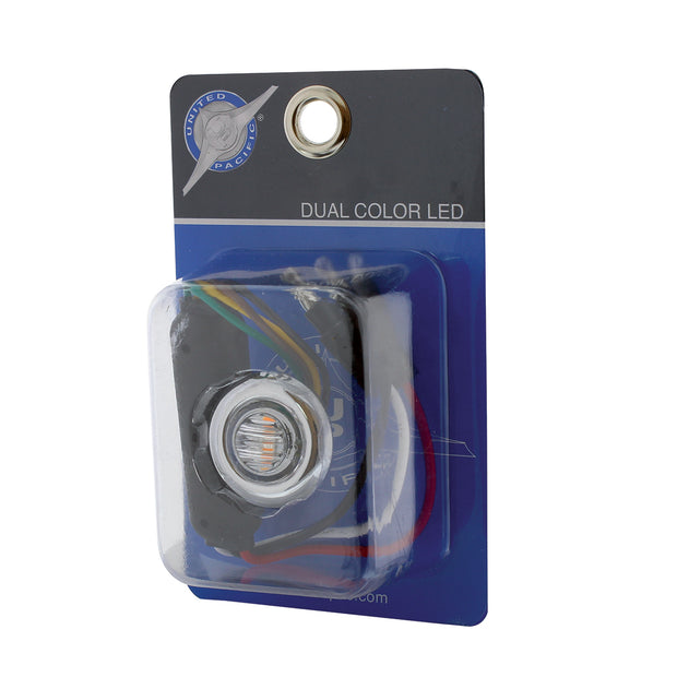 3 LED 3/4" Mini Double Fury Light (Clearance/Marker) - Amber LED/Blue LED