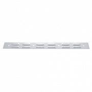2" X 24" Chrome Louvered Top Mud Flap Plate - Bolt Thru