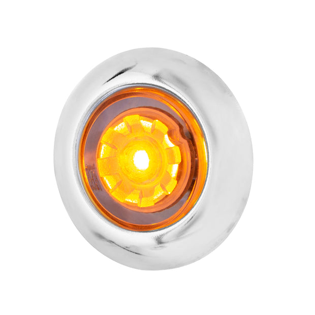 LED Single Function ArcBlast 3/4" Mini Light (Clearance/Marker) - Amber LED/Clear Lens