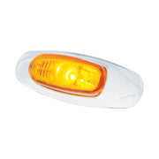 4-3/16" Wide 3 LED ViperEye Light (Clearance/Marker) - Amber LED/Amber Lens