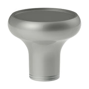 Deluxe Aluminum Screw-On Air Valve Knob With Multi-Color Glossy Tractor Sticker - Liquid Silver
