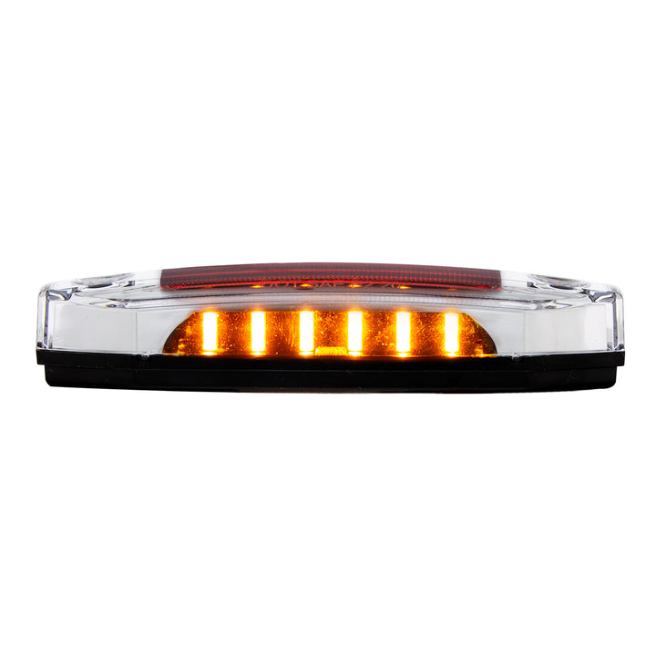 6 Red LED Light (Clearance/Marker) With 6 Amber LED Side Ditch Light
