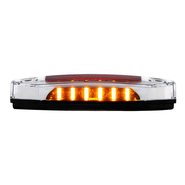 6 Red LED Light (Clearance/Marker) With 6 Amber LED Side Ditch Light