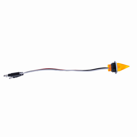 4 LED Dual Function 3/4" Mini Spike Light With SS Bezel (Clearance/Marker) - Amber LED/Amber Lens
