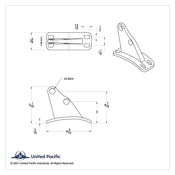 Stainless Angled Exhaust Bracket For Peterbilt
