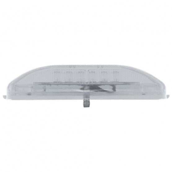 12 LED Rectangular Light (Clearance/Marker) - Red LED/Clear Lens