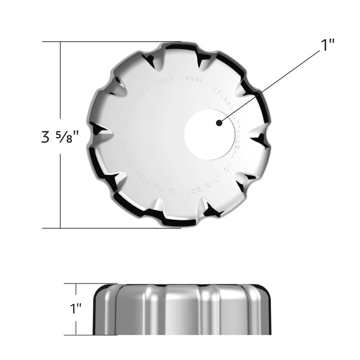 Chrome Plastic Fuel Cap Cover For Volvo - Locking