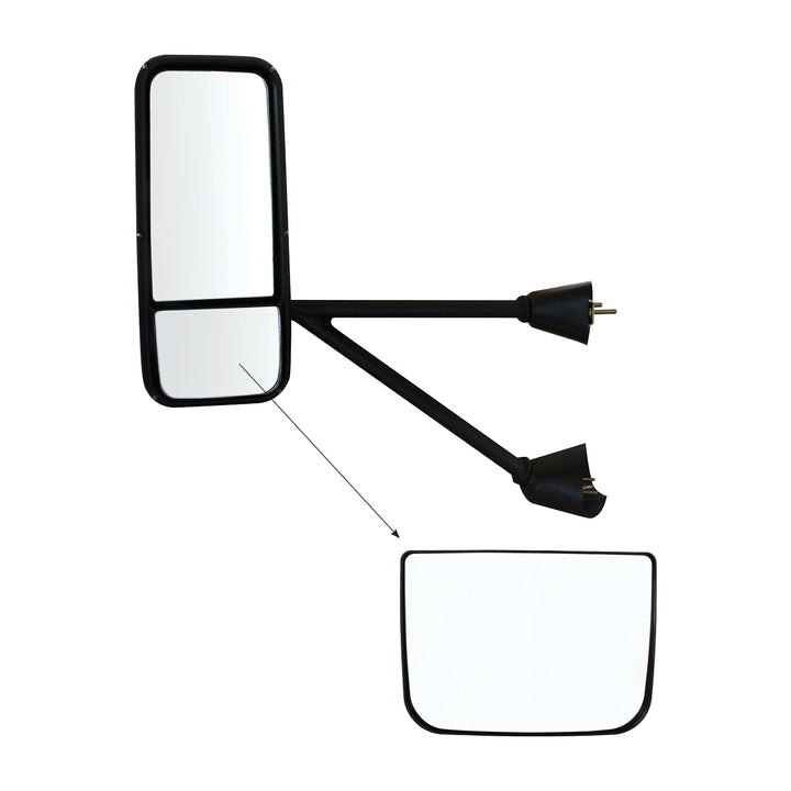 Kenworth T600/T660/T800 Series Mirror Only (Lower) - Heated