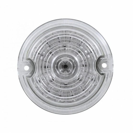 21 LED 3-1/4" Signal Light For Harley Motorcycle With 1156 Plug - Red LED/Clear Lens