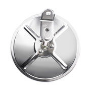 7-1/2" 430 Stainless Steel 320R Convex Mirror - Centered Mounting Stud