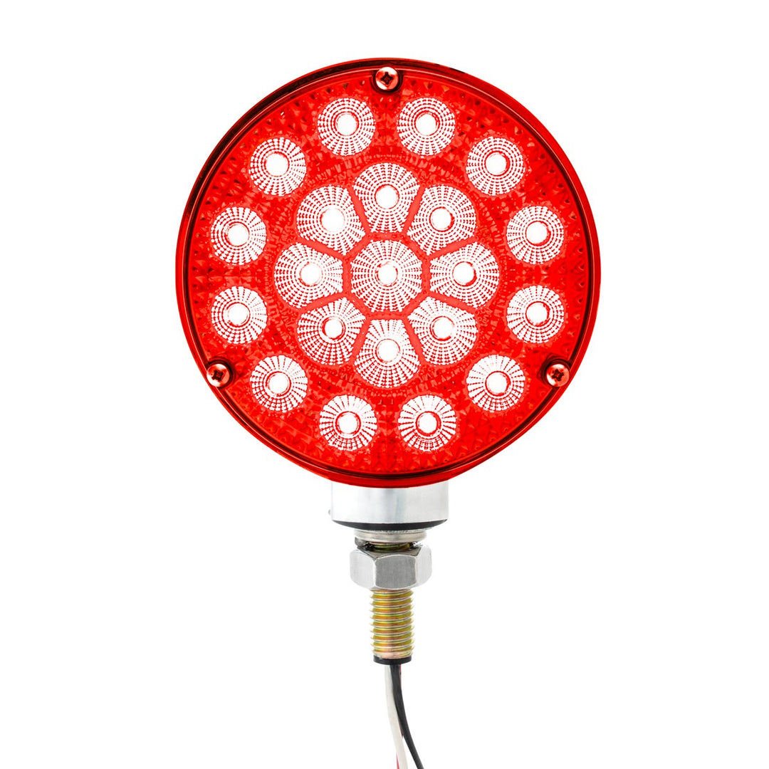 42 LED Reflector Double Face Competition Series Turn Signal Light-Amber &amp; Red LED/Lens